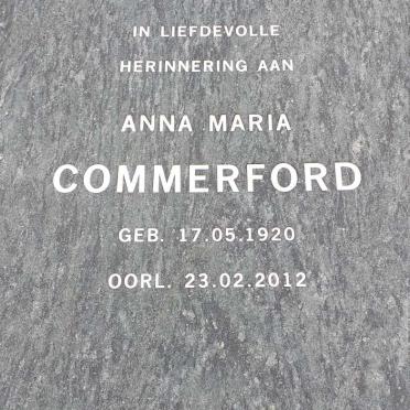 COMMERFORD Anna Maria 1920-2012