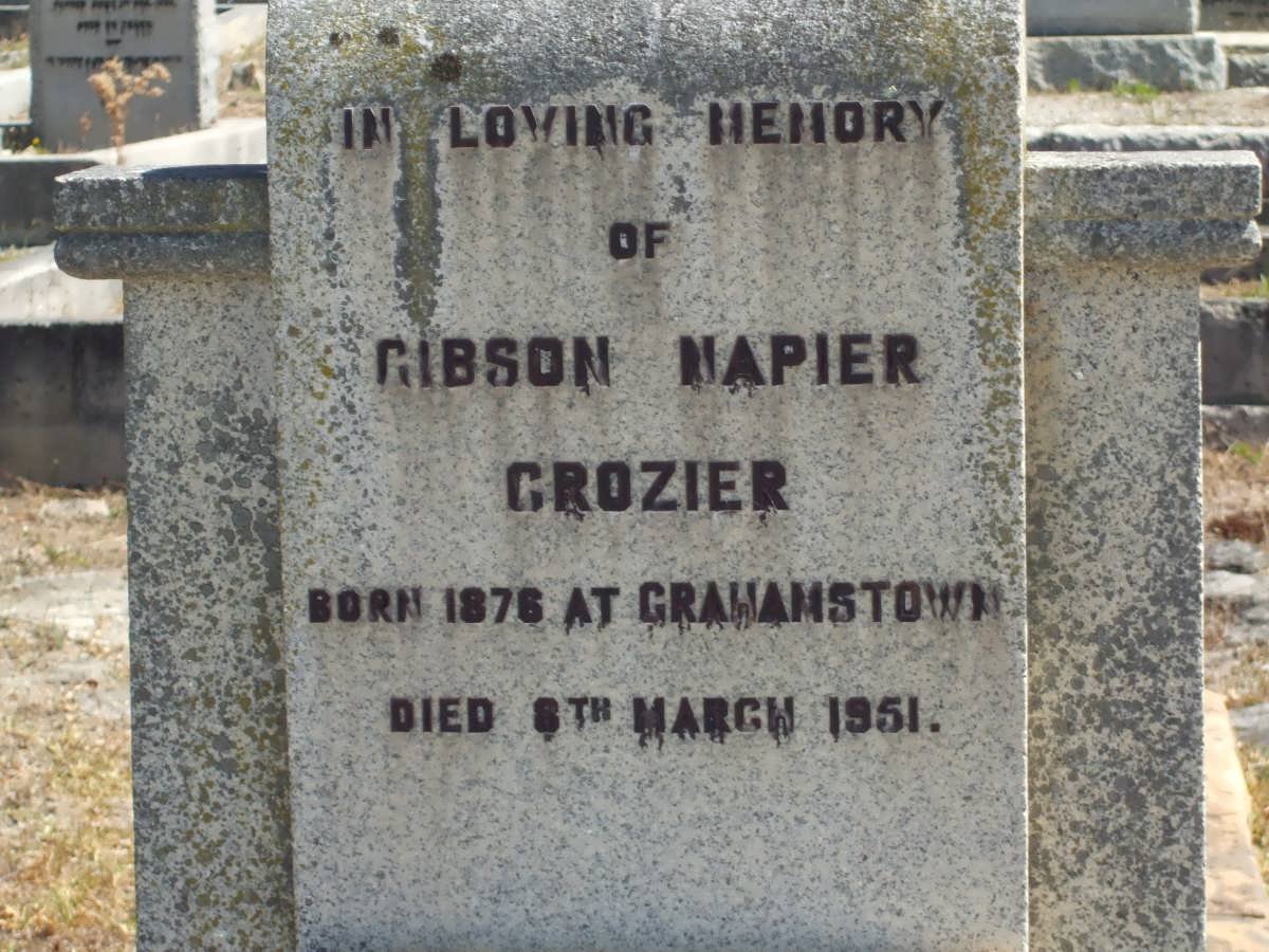 CROZIER Gibson Napier 1876-1951