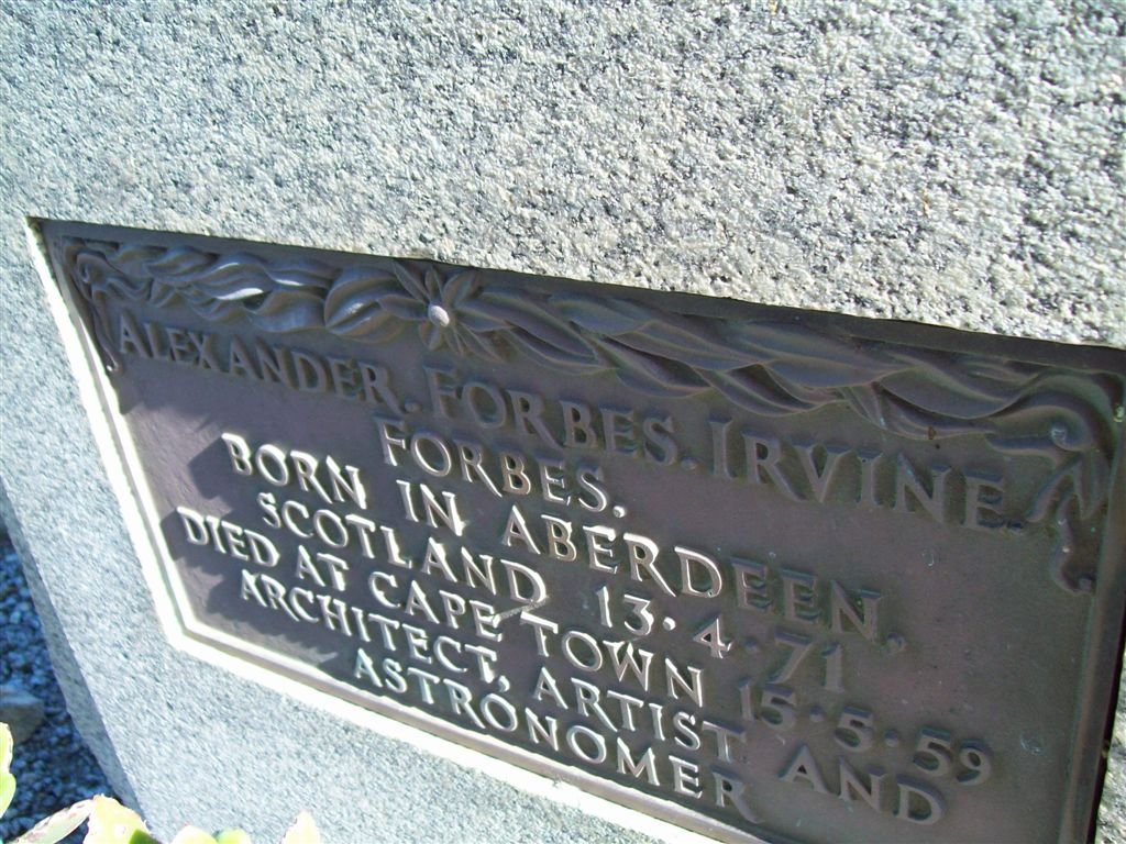 FORBES Alexander Forbes Irvine 1871-1959