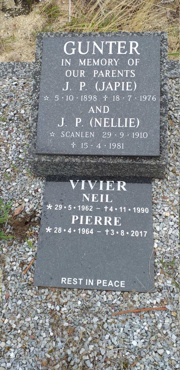 GUNTER J.P. 1898-1976 &amp; J.P. SCANLEN 1910-1981