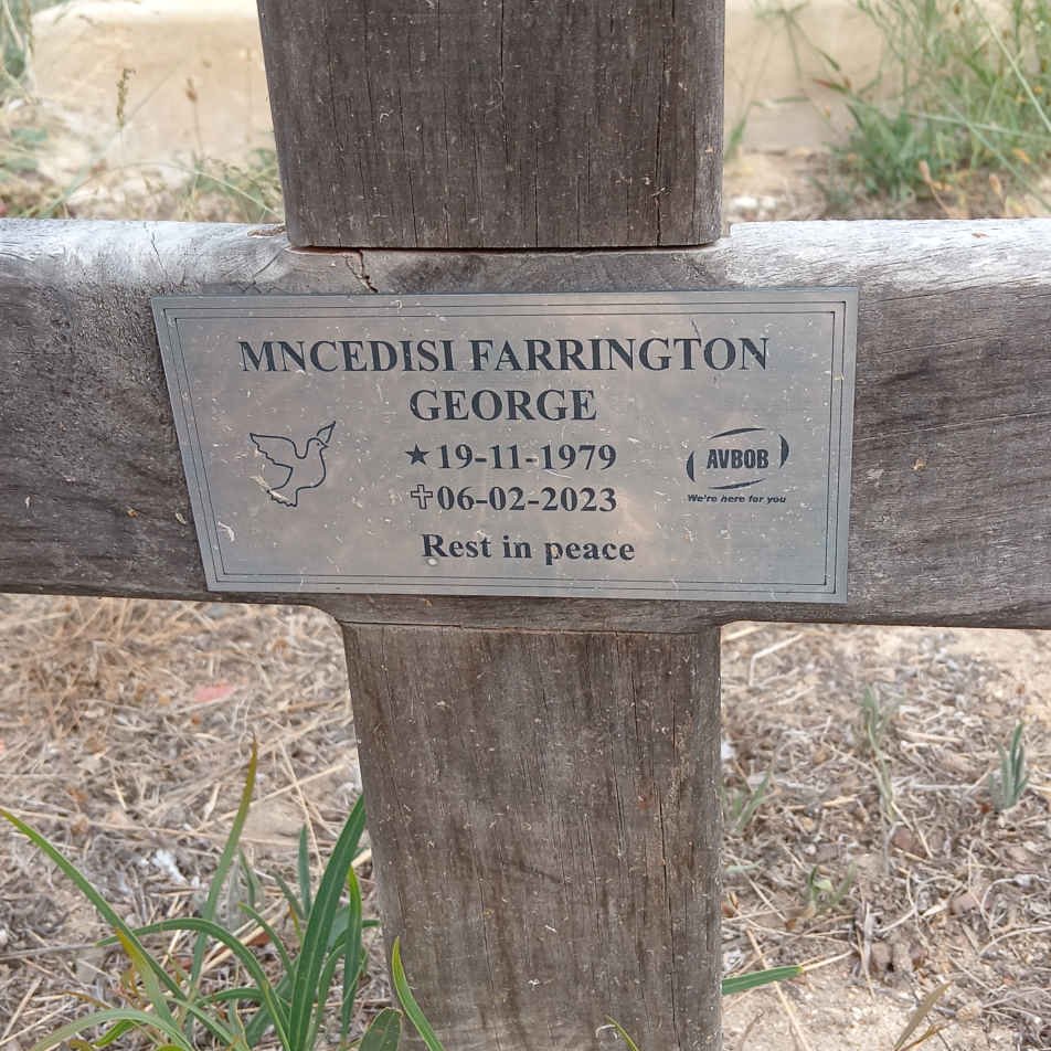 GEORGE Mncedisi Farrington 1979-2023