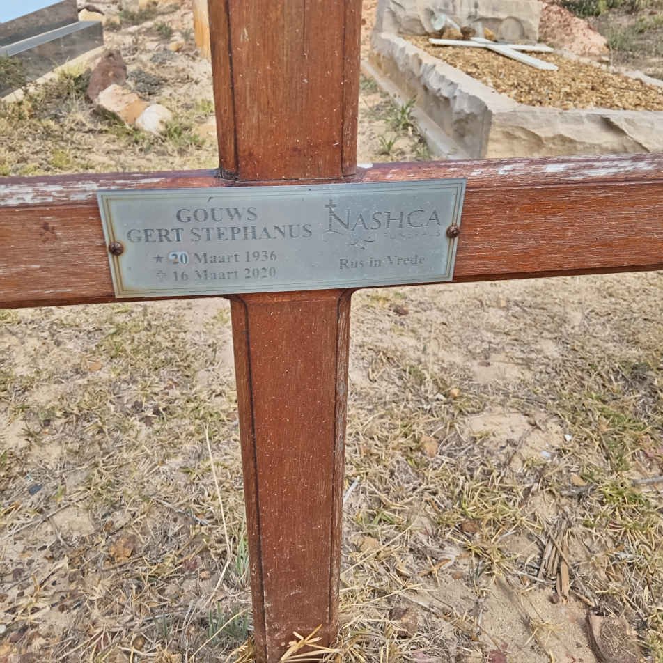GOUWS Gert Stephanus 1936-2020