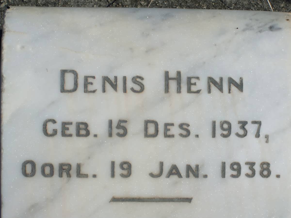 HENN Denis 1937-1938