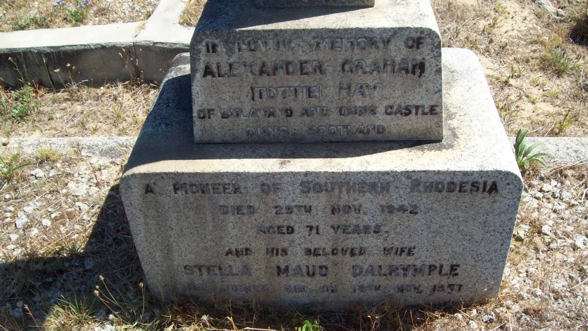 HAY Alexander Graham -1942 &amp; Stella Maud Dalrymple -1957