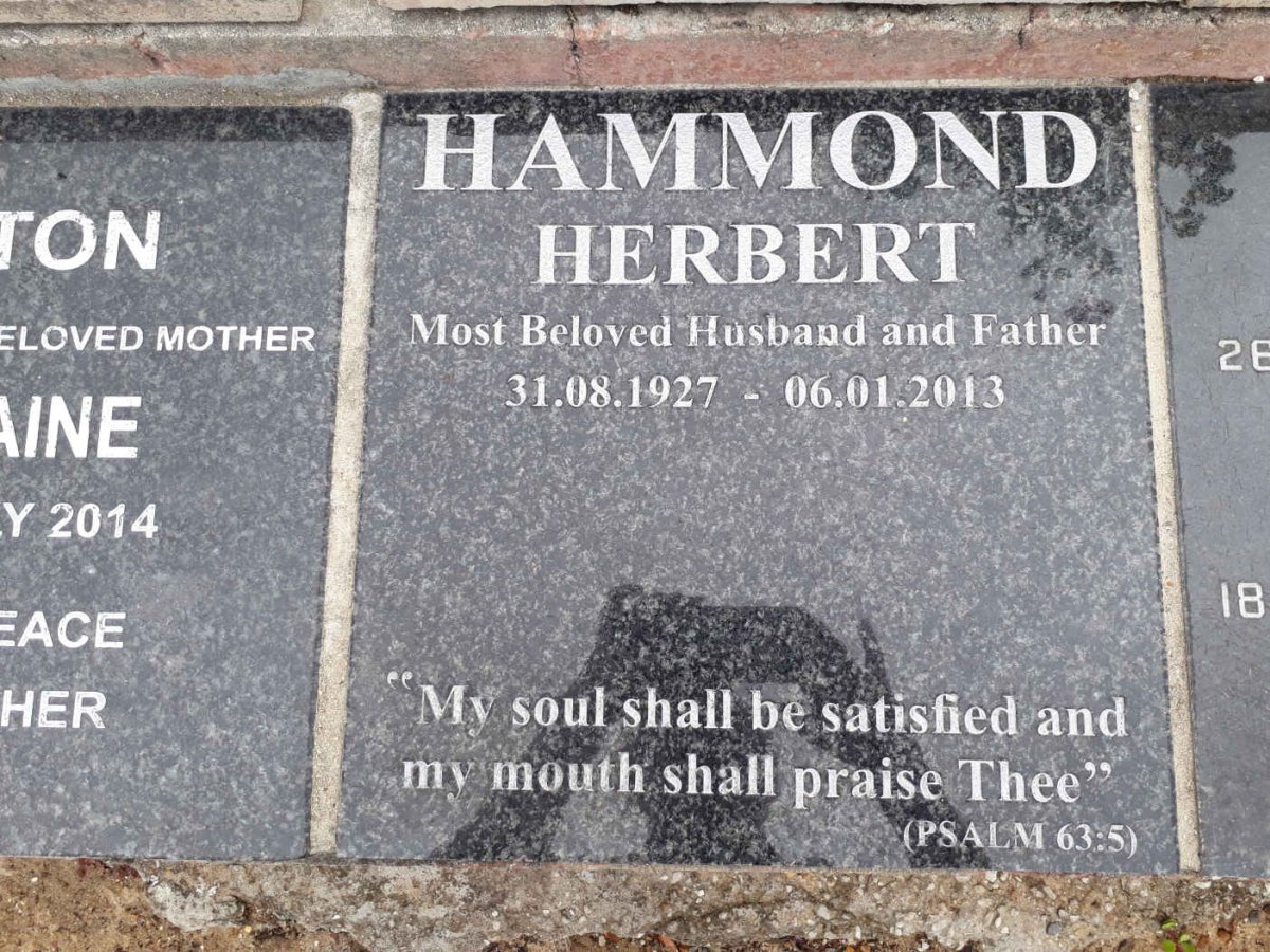 HAMMOND Herbert 1927-2013