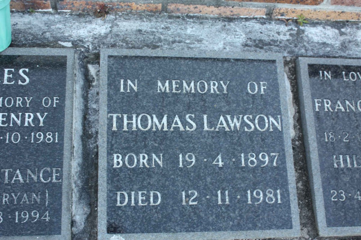 LAWSON Thomas 1897-1981