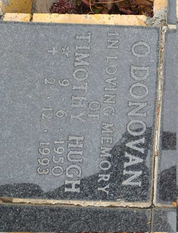 O'DONOVAN Timothy Hugh 1950-1993