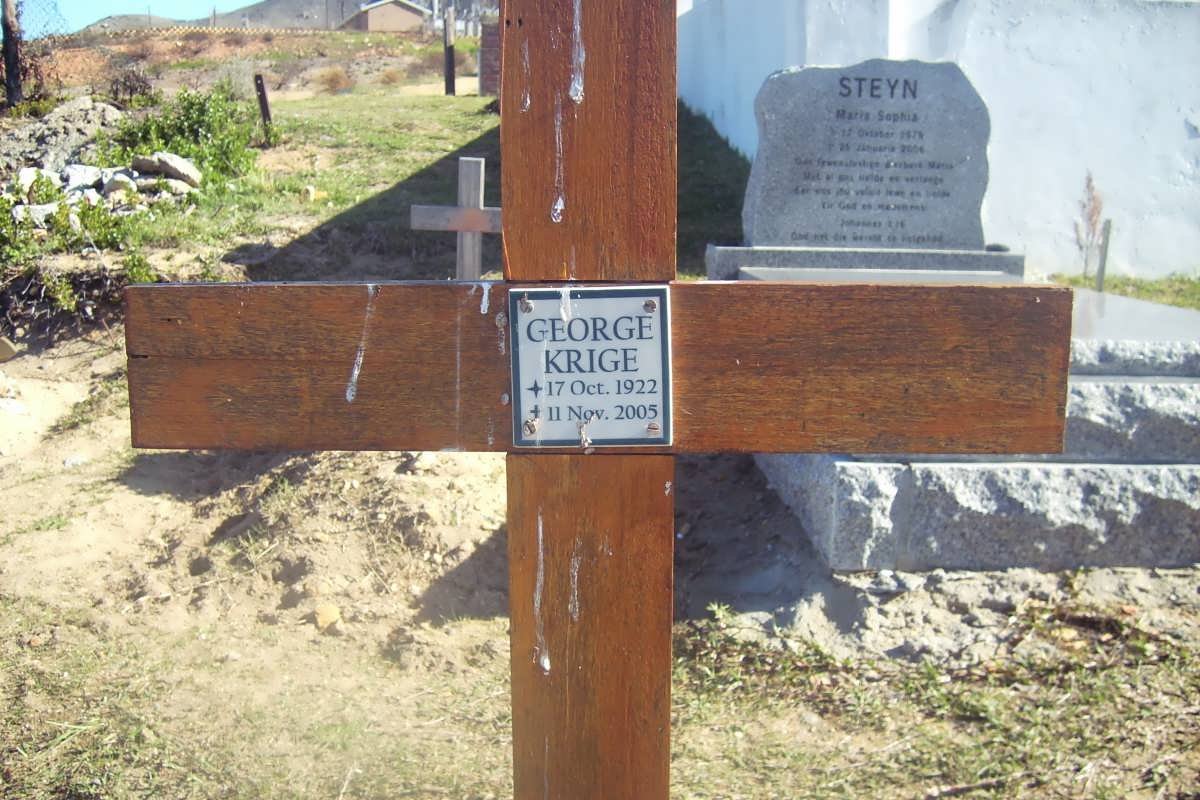 KRIGE George 1922-2005
