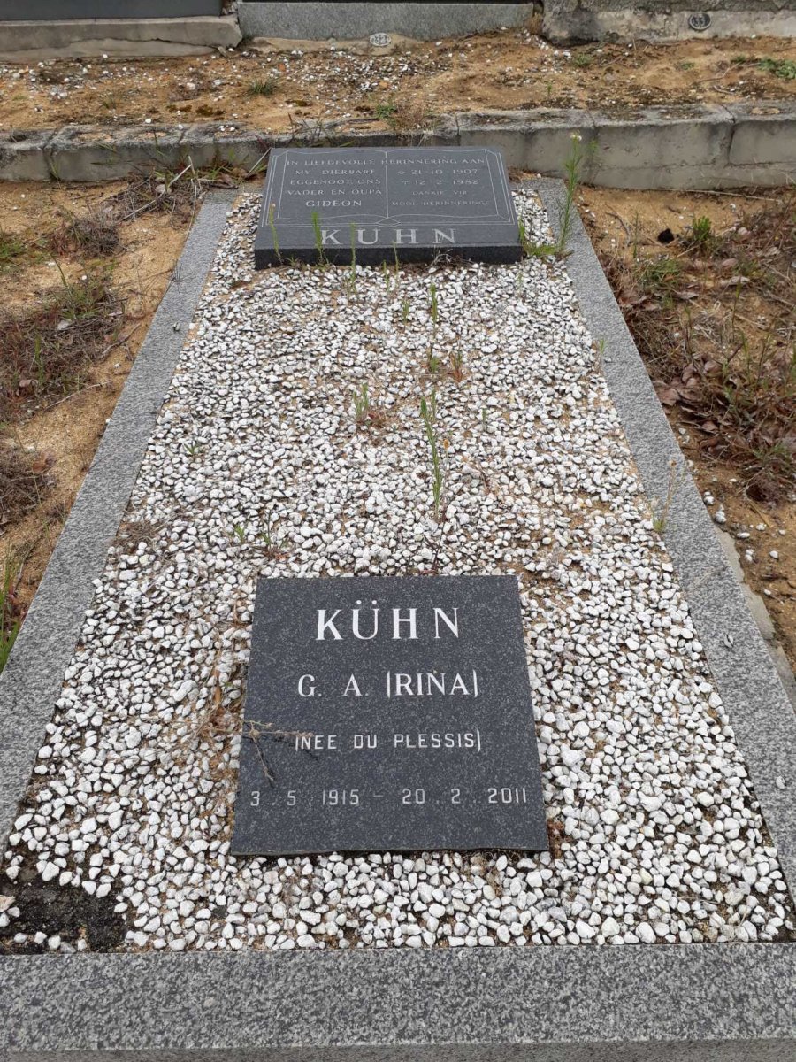 KUHN Gideon 1907-1982 &amp; G.A. DU PLESSIS 1915-2011