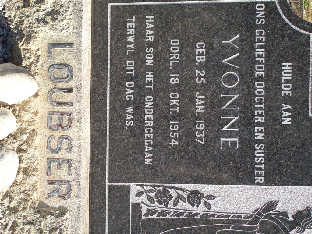 LOUBSER Yvonne 1937-1954