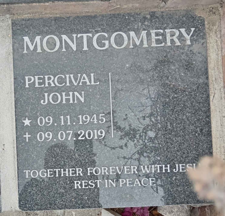 MONTGOMERY Percival John 1945-2019