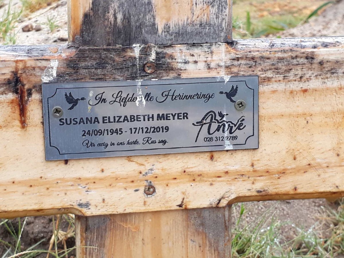 MEYER Susana Elizabeth 1945-2019