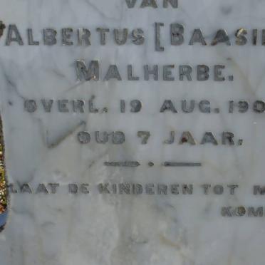 MALHERBE Albertus -1904