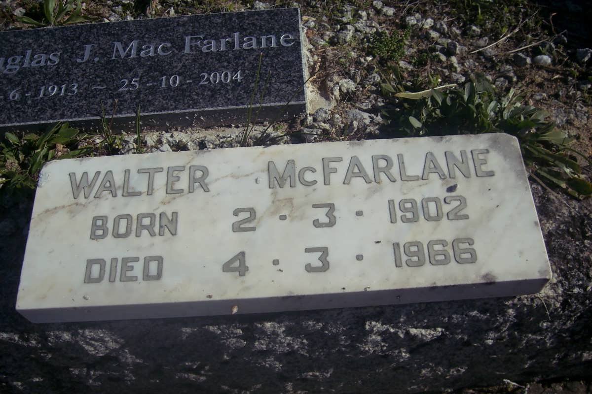 McFARLANE Walter 1902-1966