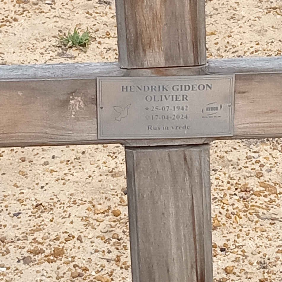 OLIVIER Hendrik Gideon 1942-2024