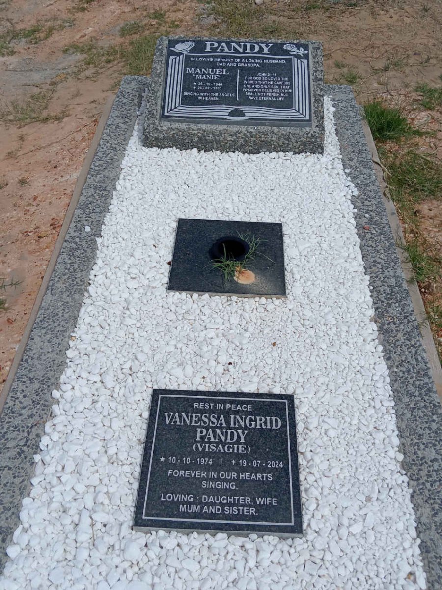 PANDY Manuel 1946-2023 :: PANDY Vanessa Ingrid nee VISAGIE 1974-2024_1