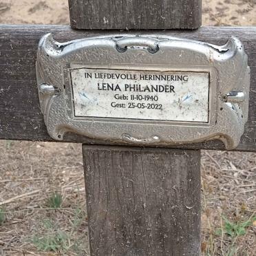 PHILANDER Lena 1940-2022
