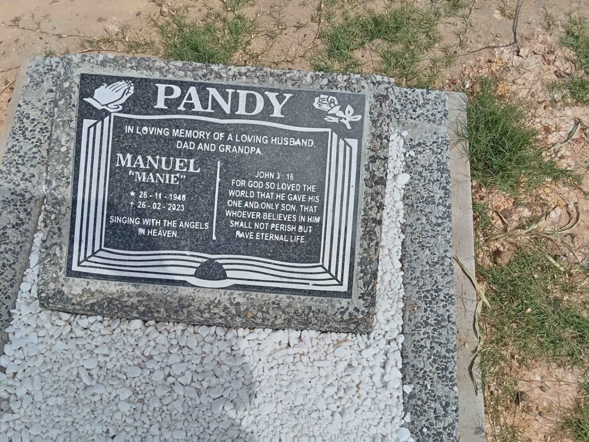 PANDY Manuel 1946-2023 :: PANDY Vanessa Ingrid nee VISAGIE 1974-2024_2