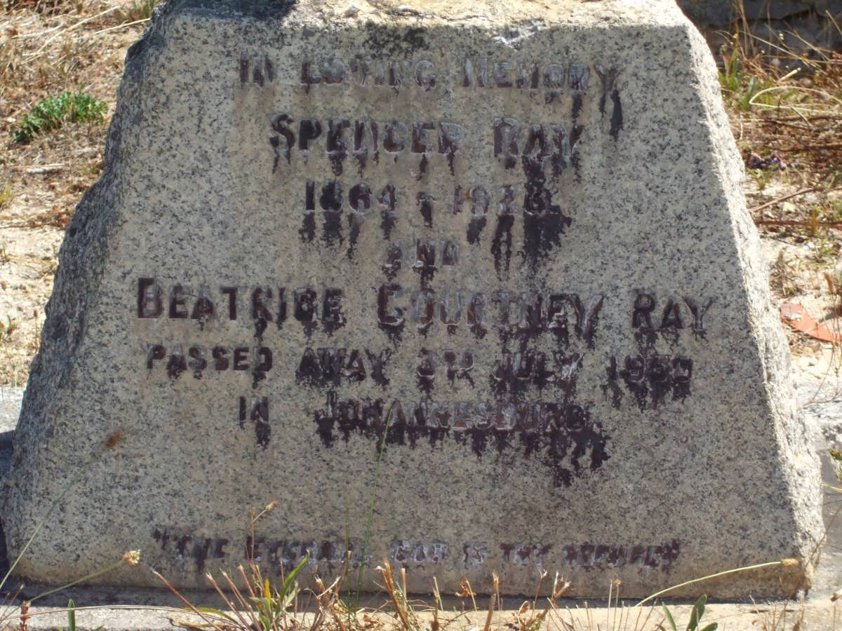 RAY Spencer 1864-19?? &amp; Beatrice Courtney -195?