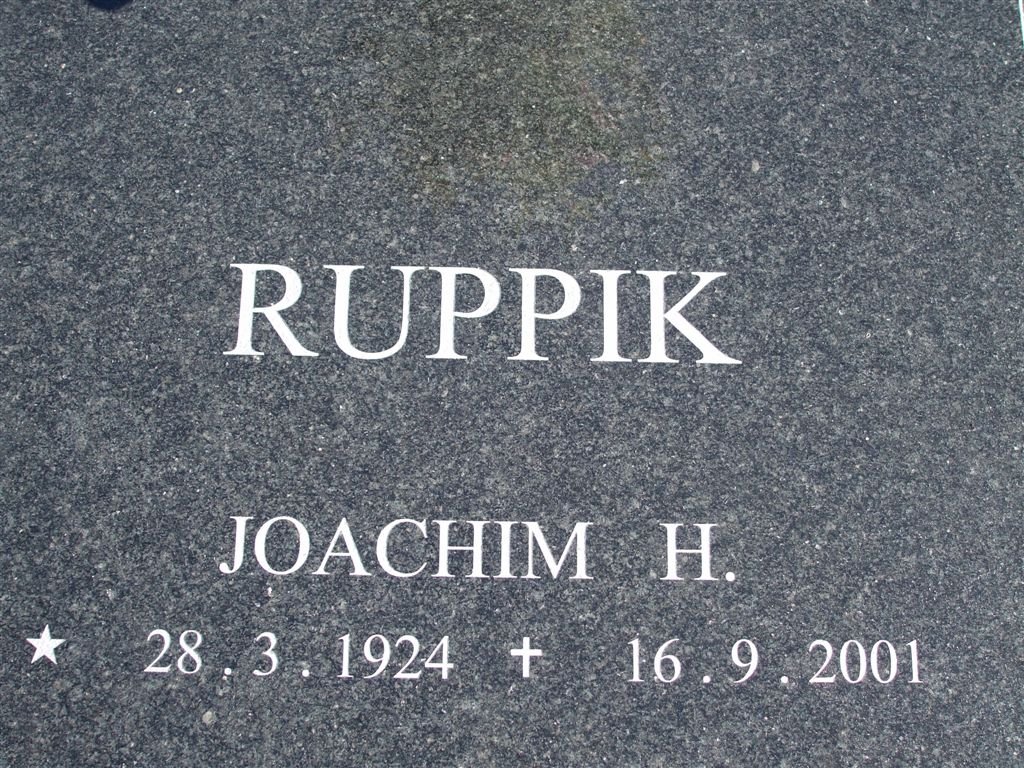 RUPPIK Joachim H. 1924-2001