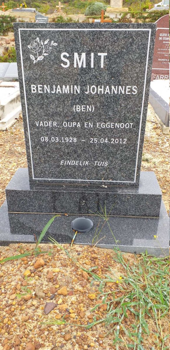 SMIT Benjamin Johannes 1928-2012