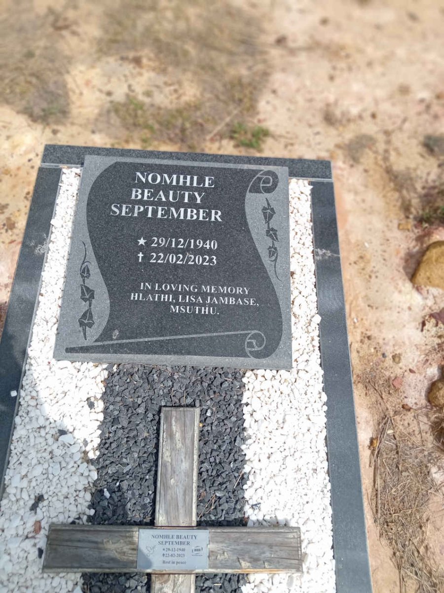 SEPTEMBER Nomhle Beauty 1940-2023