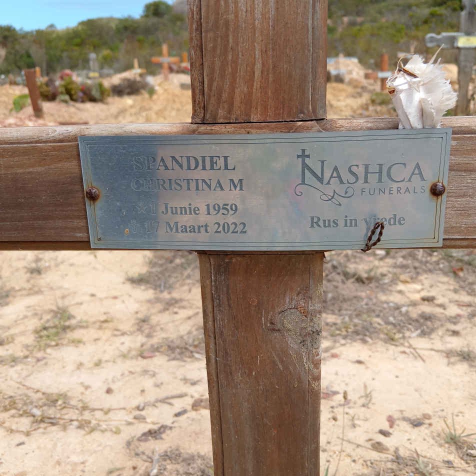 SPANDIEL Christina M. 1959-2022