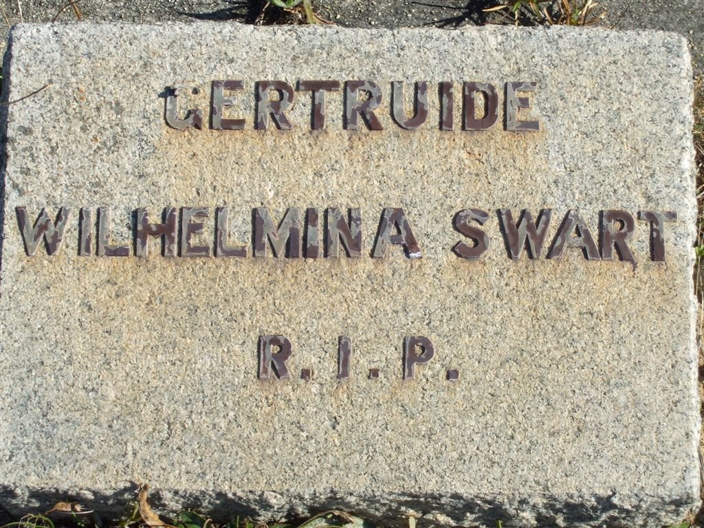 SWART Gertruide Wilhelmina