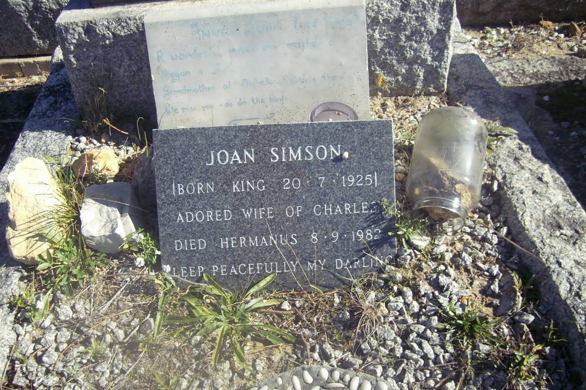 SIMSON Anne Joan nee KING 1925-1982