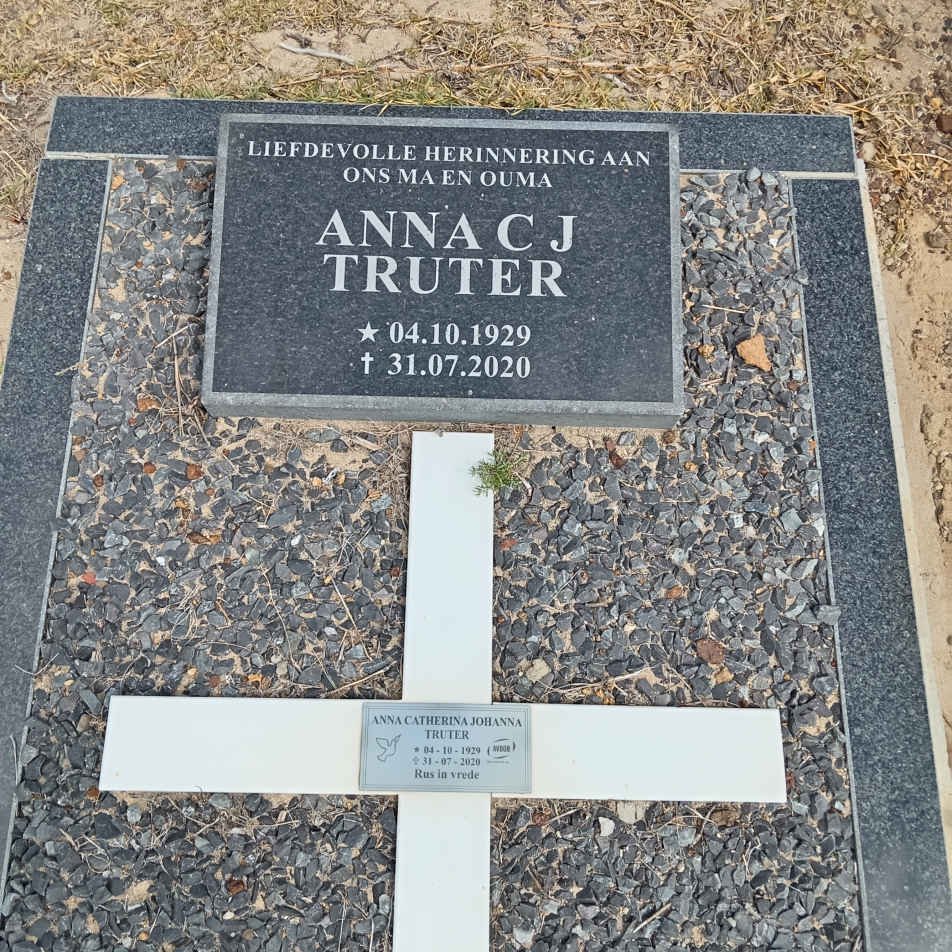TRUTER Anna C.J. 1929-2020