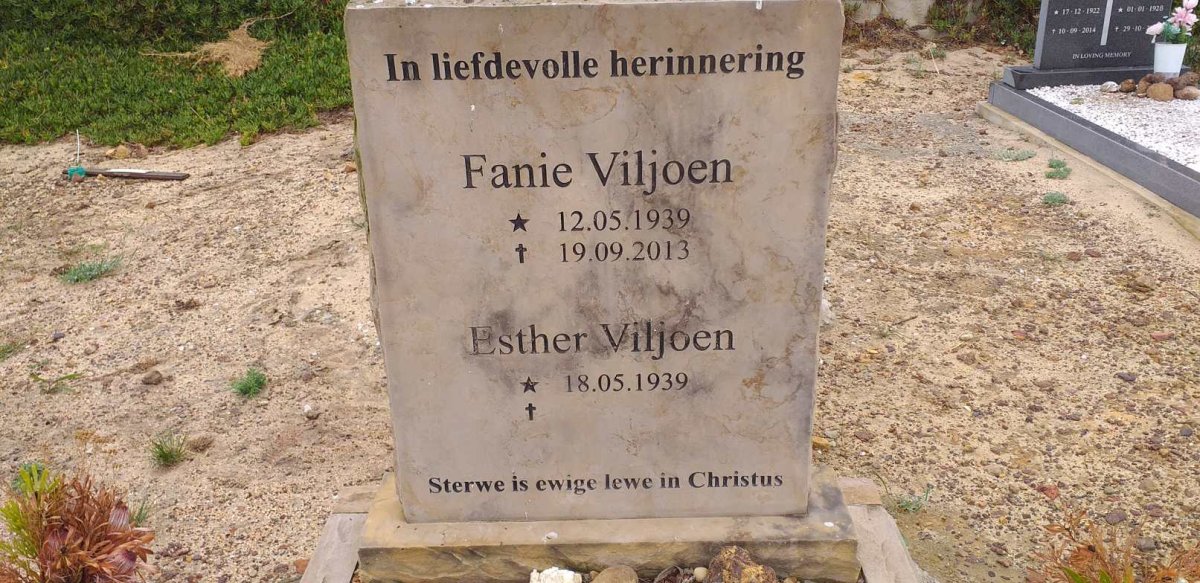 VILJOEN Fanie 1939-2013 &amp; Esther 1939-