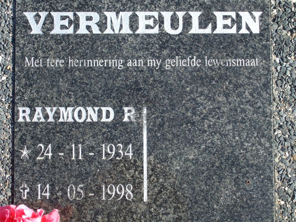 VERMEULEN Raymond R. 1934-1998