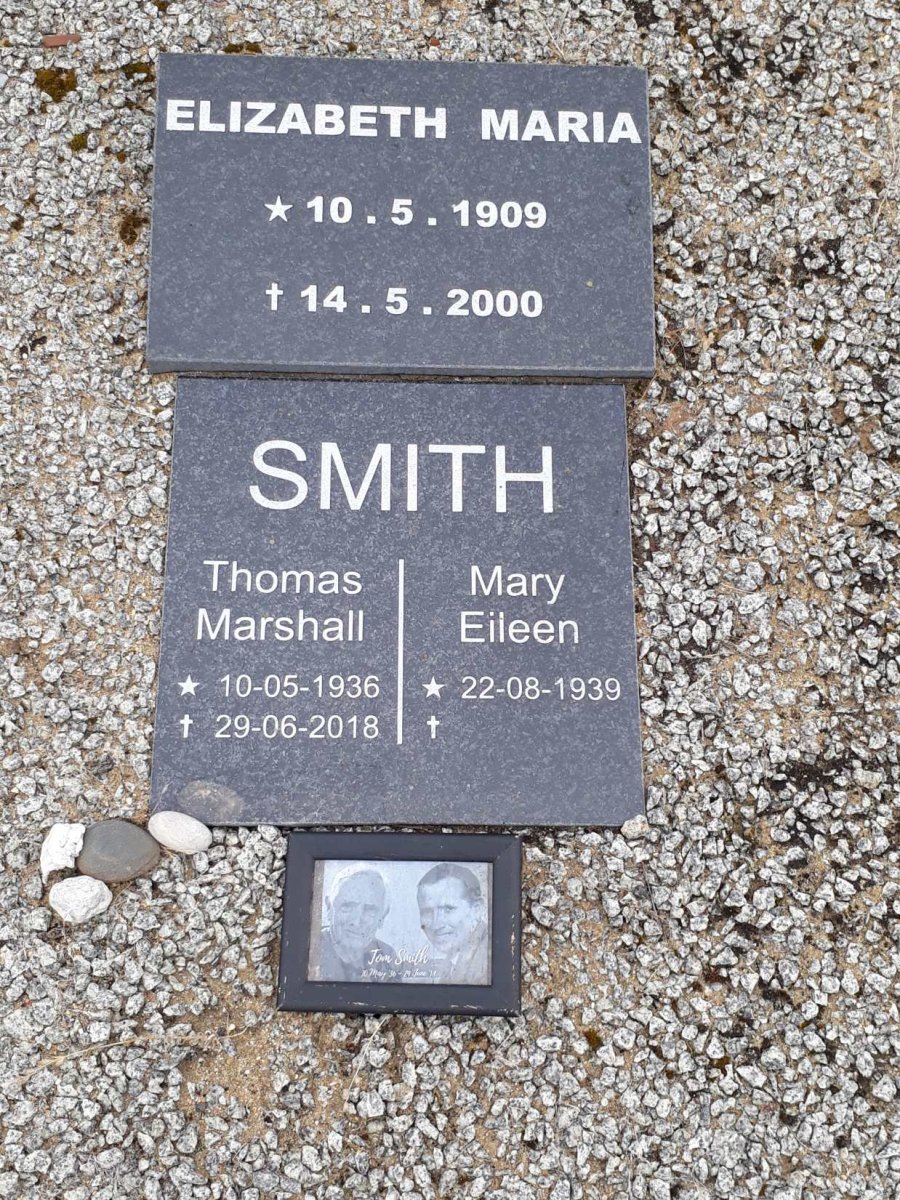 WARRINGTON Elizabeth Maria 1909-2000 :: SMITH Thomas Marshall 1936-2018 &amp; Mary Eileen 1939-