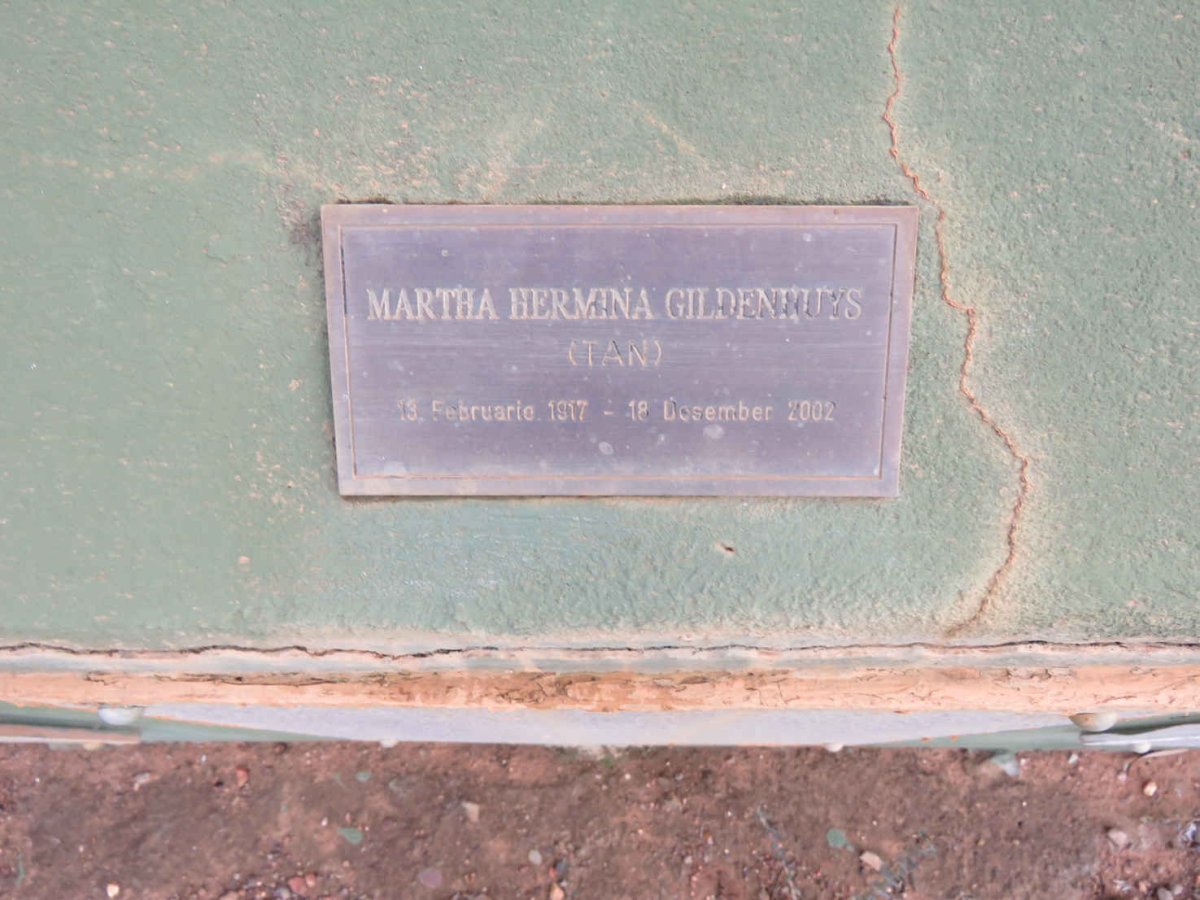 GILDENHUYS Martha Hermina 1917-2002