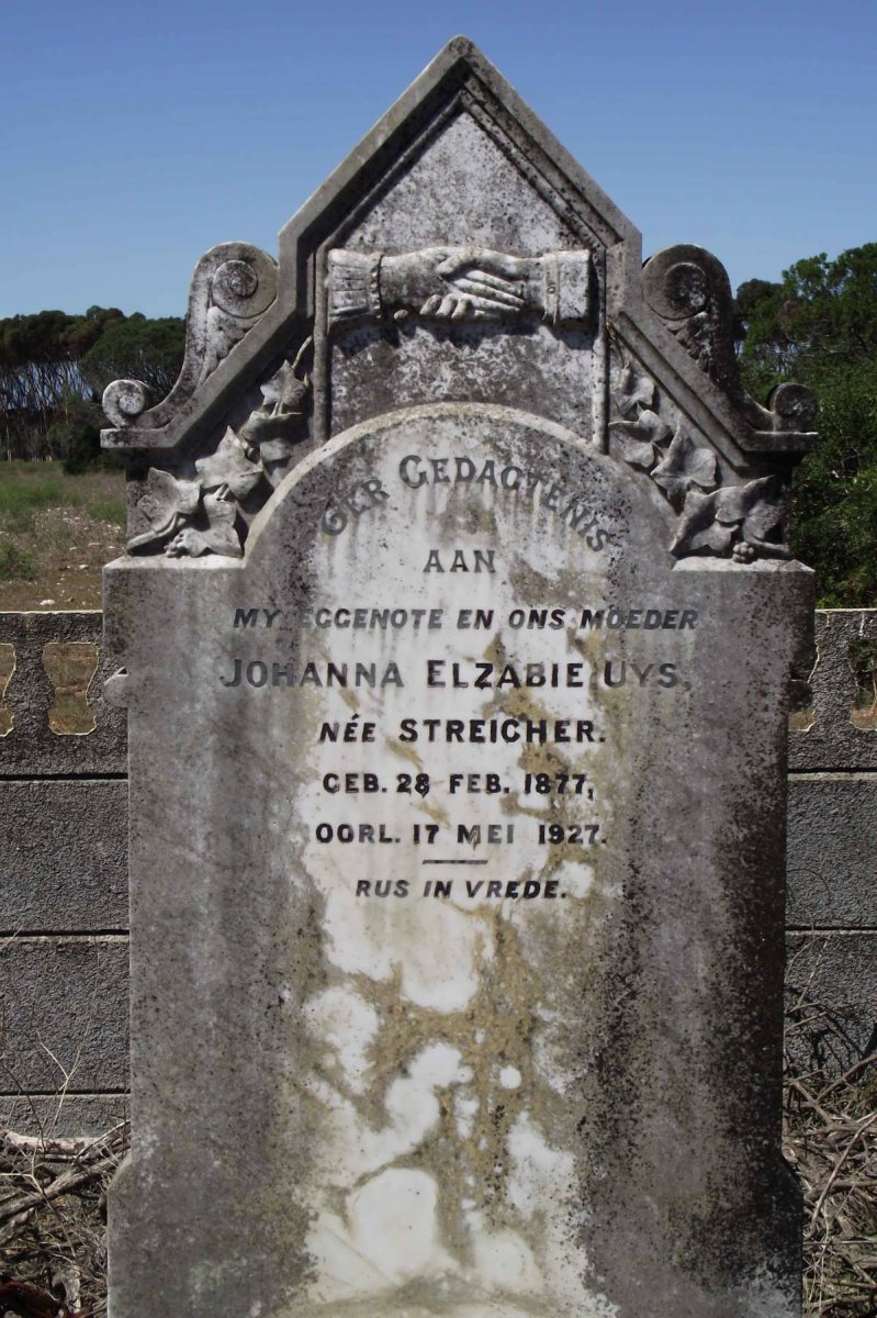 UYS Johanna Elzabie nee STREICHER 1877-1927