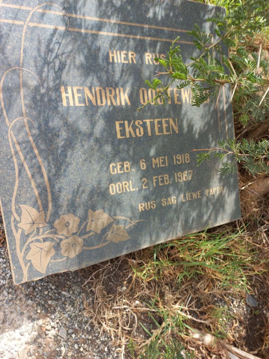EKSTEEN Hendrik Oostewald 1918-1987