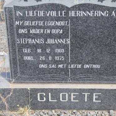 CLOETE Stephanus Johannes 1909-1975
