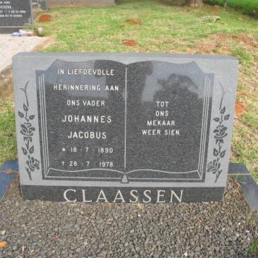 CLAASSEN Johannes Jacobus 1890-1978
