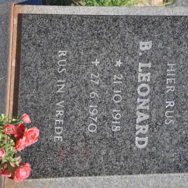 LEONARD B. 1918-1970