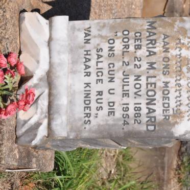 LEONARD Maria M. 1882-1954