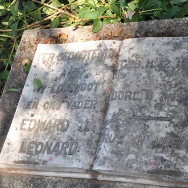 LEONARD Edward J. 1863-1949