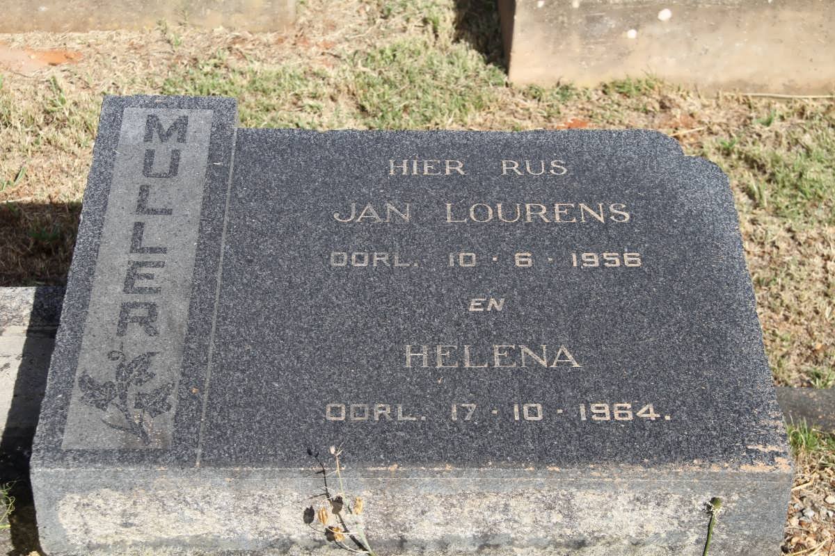 MULLER Jan Lourens -1956 &amp; Helena -1964