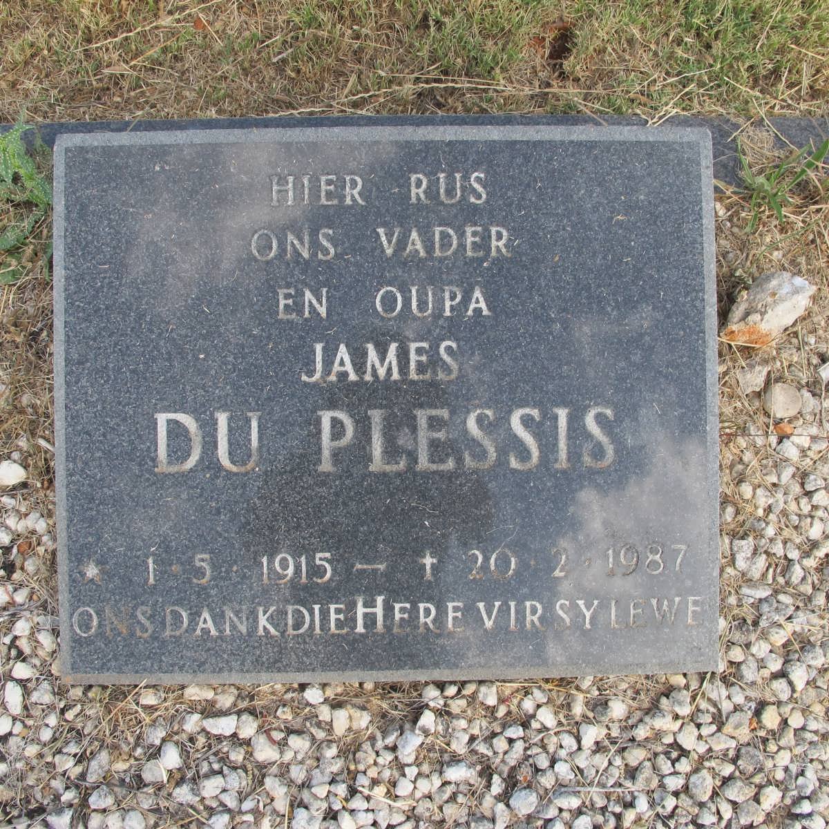 PLESSIS James, du 1915-1987
