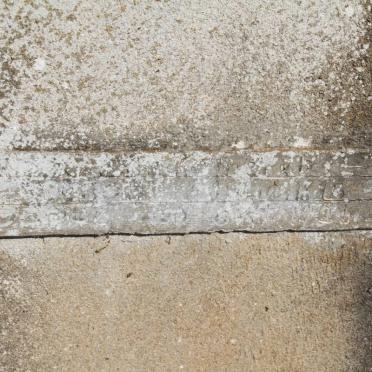 ? Tombstone nearly illegible