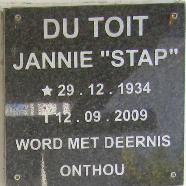 TOIT Jannie, du 1934-2009