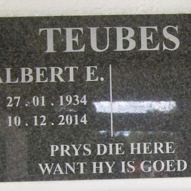 TEUBES Albert E. 1934-2014