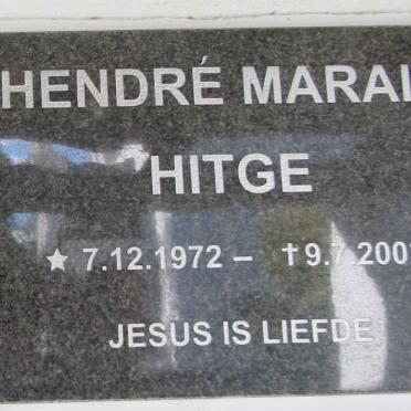HITGE Hendre Marais 1972-2003