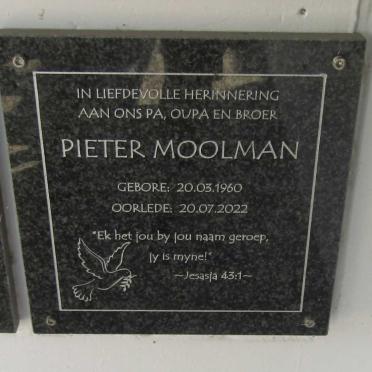 MOOLMAN Pieter 1960-2022