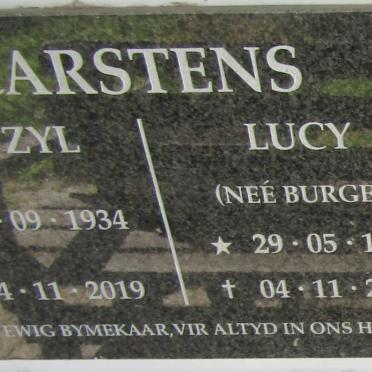CARSTENS Van Zyl 1934-2019 & Lucy BURGER 1940-2019