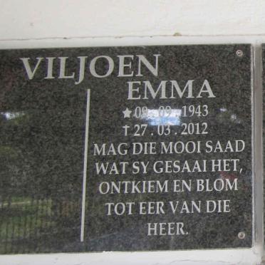 VILJOEN Emma 1943-2012